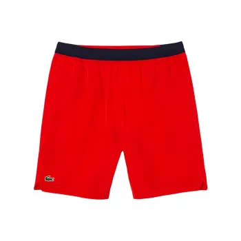 LACOSTE Djokovic Collaboration Casual Shorts Men Red