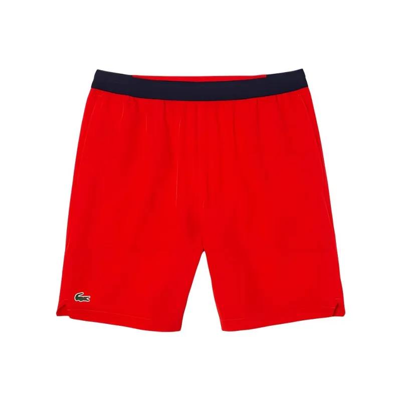 LACOSTE Djokovic Collaboration Casual Shorts Men Red-0