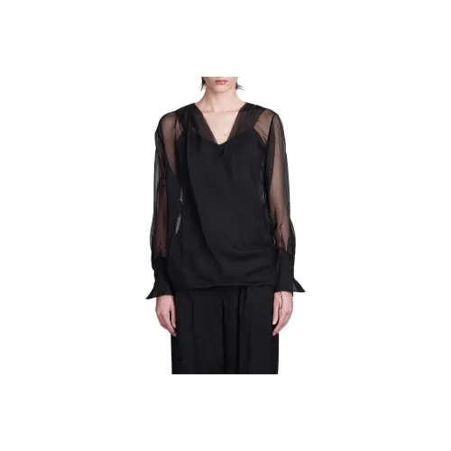 Givenchy Sheer Detailed Long Sleeve Top