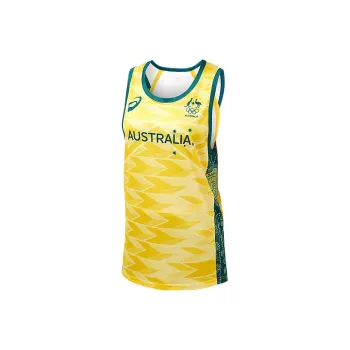 Asics Australian Olympic Team Series Basketball Jerseys Unisex Gold