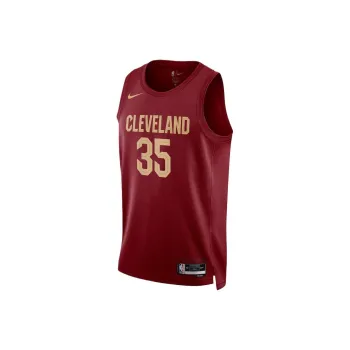 NBA Cleveland Cavaliers Nike Icon Swingman Isaac Okoro Basketball Jerseys Unisex Chestnut