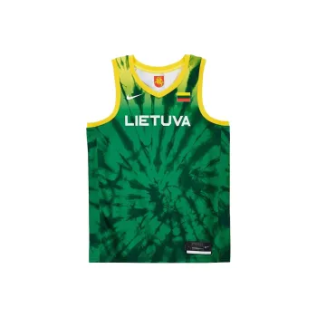 NBA Lithuanian Nike Home Fan Edition Basketball Jerseys Men's Green