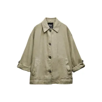 ZARA ZW Series Shirt Women's Green