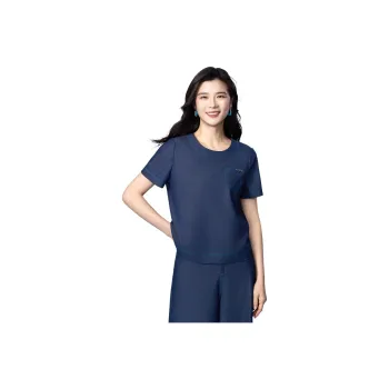 BBLLUUEE T Shirt Women's Denim Blue