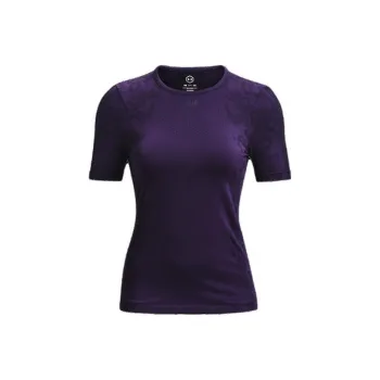 Under Armour RUSH Set in Sleeve T Shirt Women's Purple