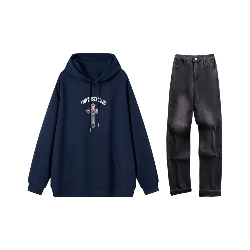 VniVerseVClub Sweatshirt Set Unisex-14