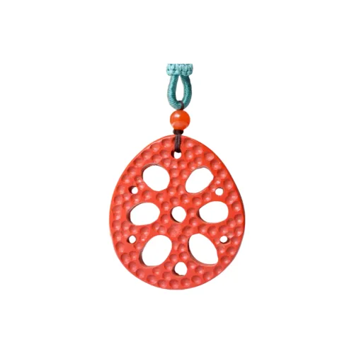 HUWEI Cinnabar Jade Necklaces Unisex