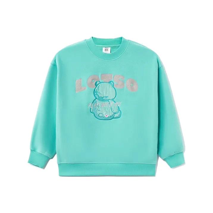 LiNing x Disney Sweatshirt Winter Women's Aquatic Blue-0