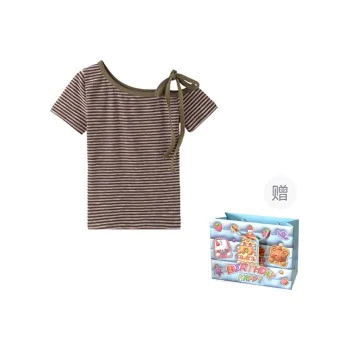 QUIET ANGEL Regular T Shirt Women's Striped Top