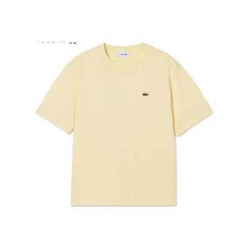 LACOSTE T Shirt Women's Beige Yellow