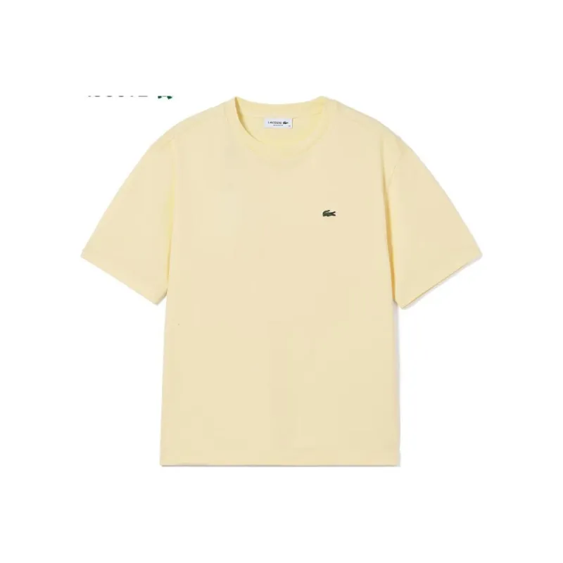 LACOSTE T Shirt Women's Beige Yellow-0