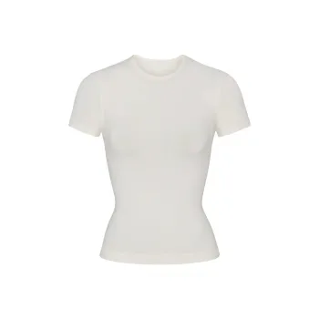 Skims T Shirts Women's Marble White/MARBLE