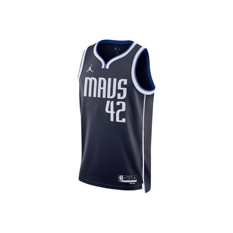 NBA x Jordan Basketball Jerseys Dallas Mavericks Unisex Marine Blue-0