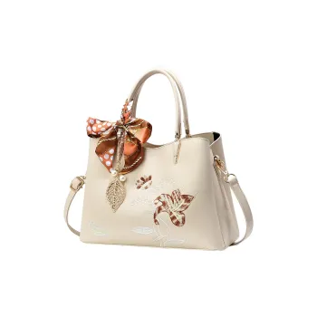 GATOER PU Handbag Women's Ecru/Khaki