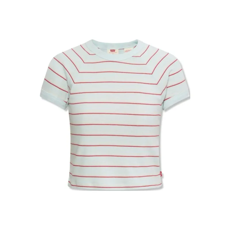 Levis T-Shirts Women's Red Green-0