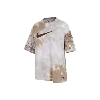 Nike Drop Shoulder Sleeve T Shirt Women's Khaki