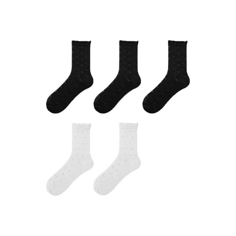 H YXIANG Mid Calf Socks Women's Combo Set-28