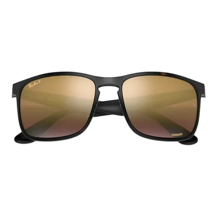 RayBan Injection Square Sunglasses Unisex Black-2