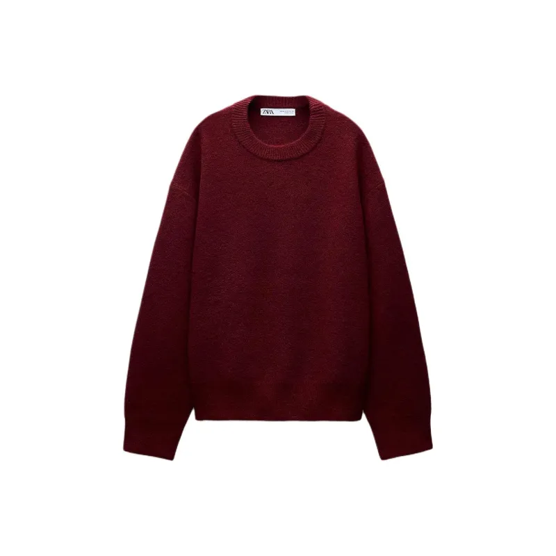 ZARA Sweaters Women's Burgundy-0