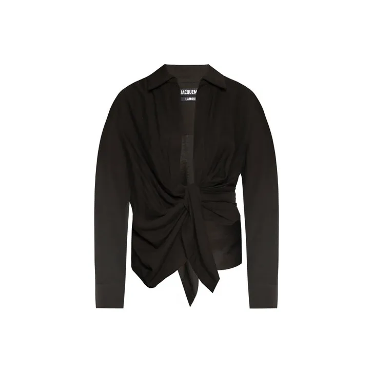 Jacquemus La Chemise Bahia Top 'Black'-0