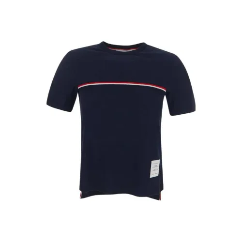 THOM BROWNE Rwb Striped Crewneck T Shirt