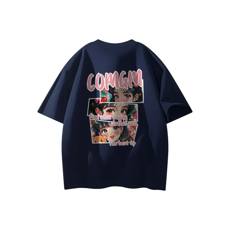Caramella Drop Shoulder Sleeve T Shirt Unisex White-15