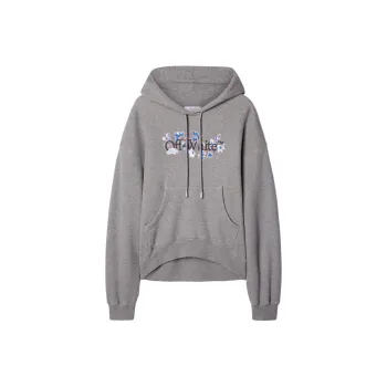 OFF WHITE Logo Printed Drawstring Hoodie