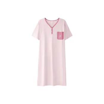 JINXU Nightgown Women's Light Purple