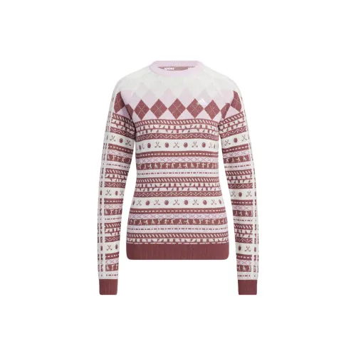 Adidas Knitwear Women's Elegant Dark Red