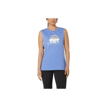 Asics YOUR ADVENTURE MUSCLE T-Shirt Women's Sapphire Blue