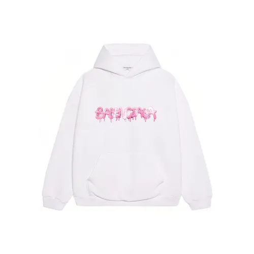 Balenciaga Wide Fit Hoodie 'White/Bubblegum'