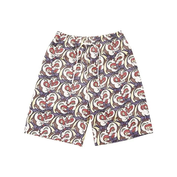 WOOKONG x DANAOTIANGONG Casual Shorts Unisex Monkey King Polka Dot Print Shorts-0