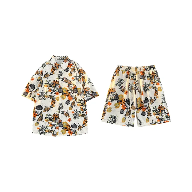 YooMore Shirt Matching Set Unisex Khaki-0