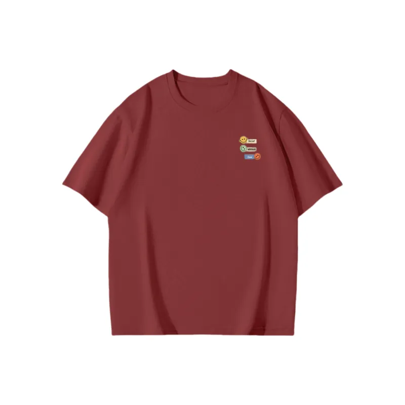 Cotton Gene Drop Shoulder Sleeve T Shirt Women's-4