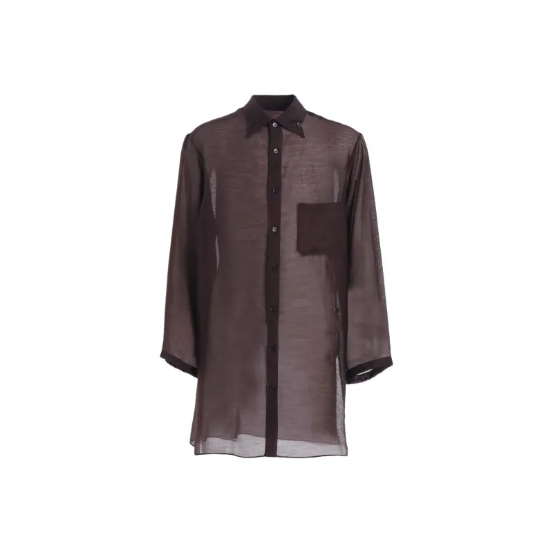 Yohji Yamamoto Pour Homme SS25 Shirt Men's Brown-0