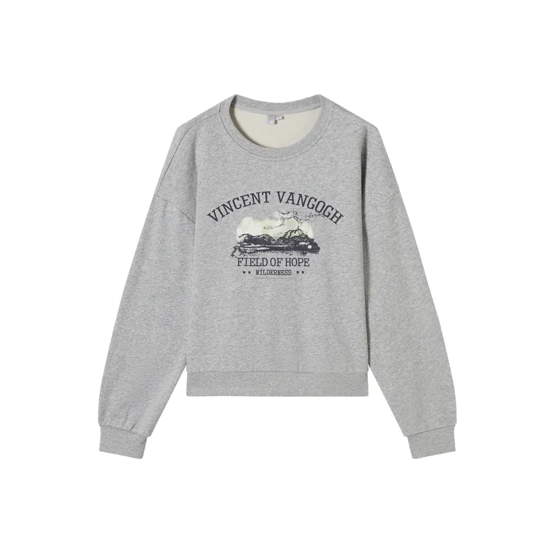 DIALOGUE Co branded By Vincent Van Gogh Sweatshirt Women's-0