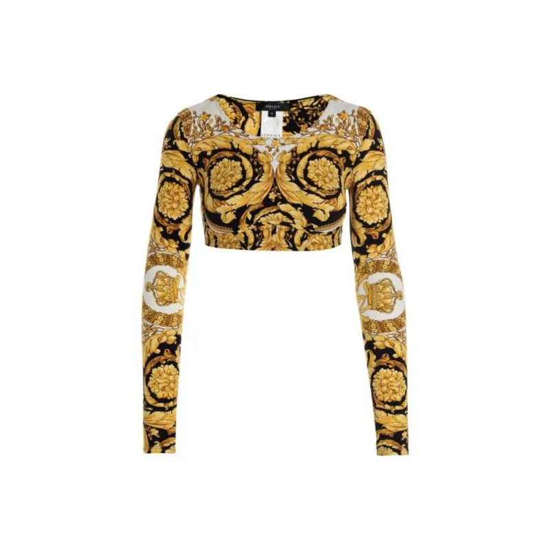 VERSACE Home Print Top 'White/Gold/Black'-0