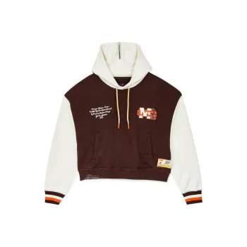 JORDAN Women's JORDAN Maison Chateau Rouge Hoodie Brown/Cream White