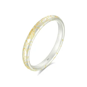 Furunlai 999 Fine Silver Bangles Unisex