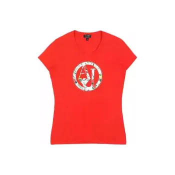 ARMANI JEANS T Shirts Women's Red