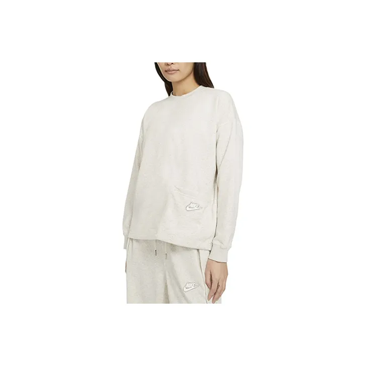 Nike Sweatshirts Women's Oats Heather Gray-0
