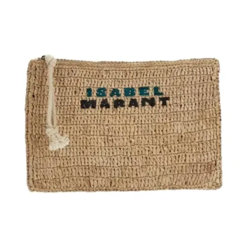 ISABEL MARANT Raphia Wallet Women's Natural