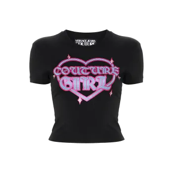 VERSACE JEANS COUTURE Regular T Shirt Women's Black