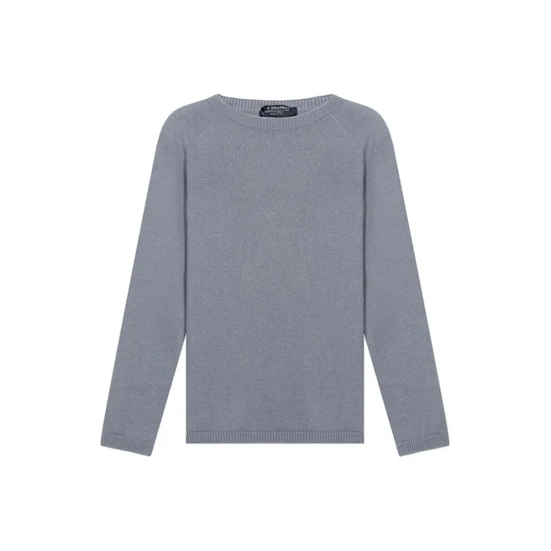 'S MAX MARA Fitted Knitwear Women's Blue Gray-0