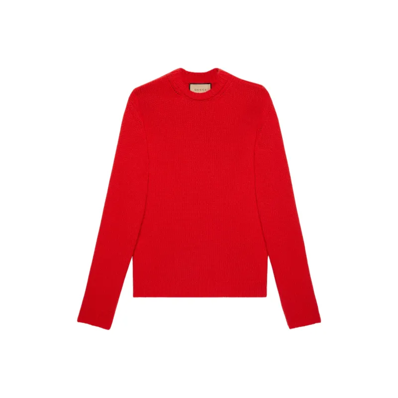 GUCCI Logo Intarsia Knitted Sweater-0