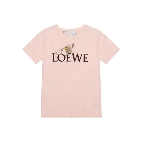 LOEWE X Howl's Moving Castle T Shirts Women's Pink