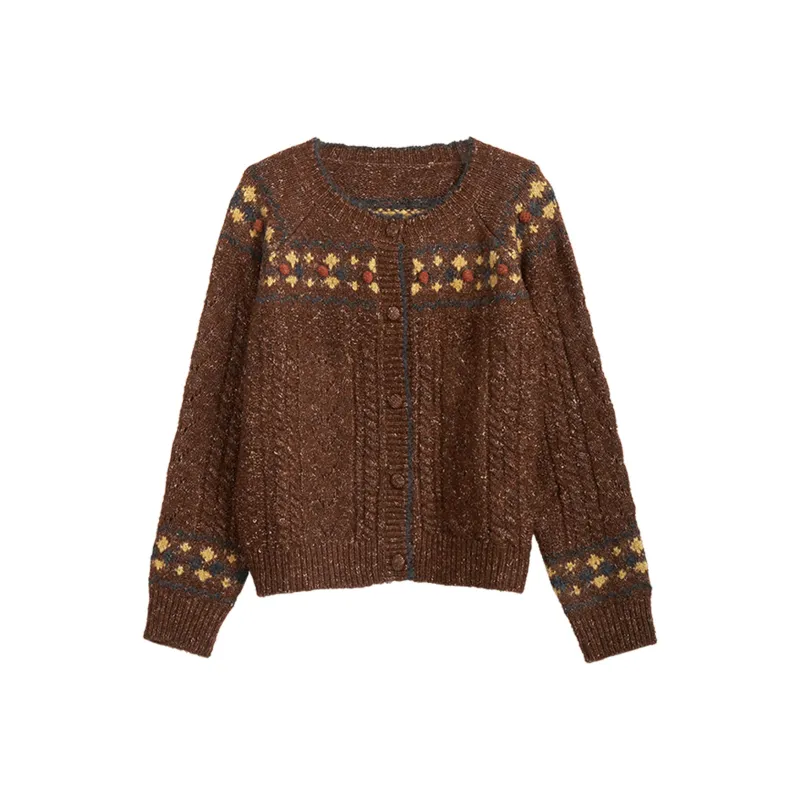 Olrain Sweater Women's Coffee Brown-0