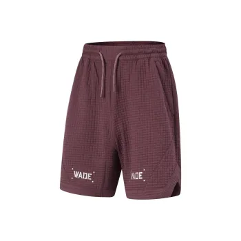 LiNing Casual Shorts Men's Dark Red Purple