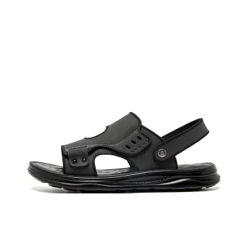 15 MINS Beach Sandals Men Black