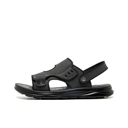 15 MINS Beach Sandals Men Black